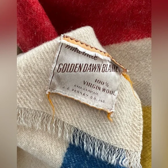 Winternite Golden Dawn woolblanket ビンテージ Winternite Golden Dawn wool blanket VINTAGE